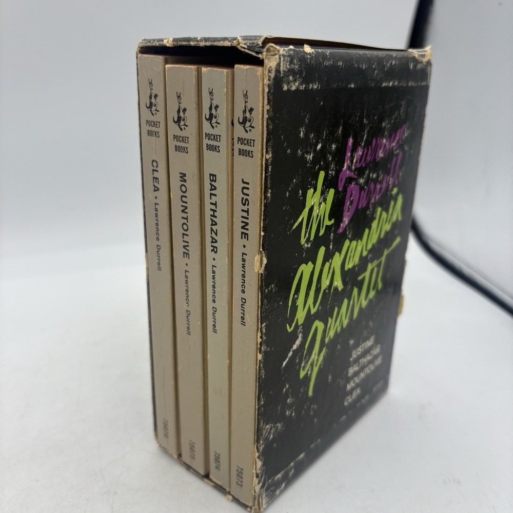 Vintage Alexandria Quartet Lawrence Durrell 4 Volume Box Set Slipcover Paperback